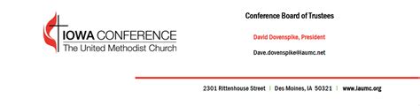 iowa conference disaffiliation agreement