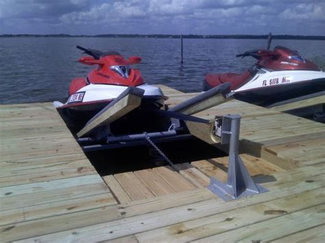 diy double pwc dock kit floating boat dock  swim