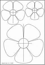 Blume Basteln Schablonen Schablone Malvorlagen Falten Tonpapier Zeich Blumenschablone sketch template
