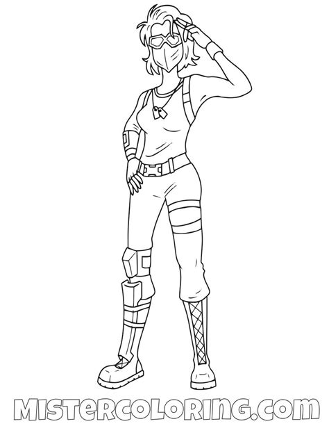 female raptor skin fortnite coloring page coloring pages  kids