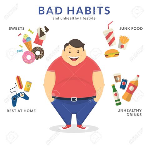 healthy  unhealthy person clipart   cliparts  images