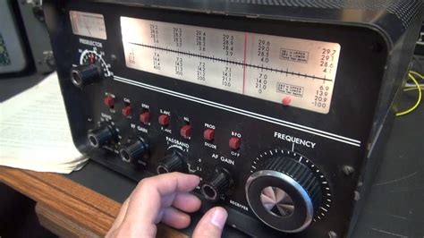 drake  tube shortwave ham radio receiver demo youtube