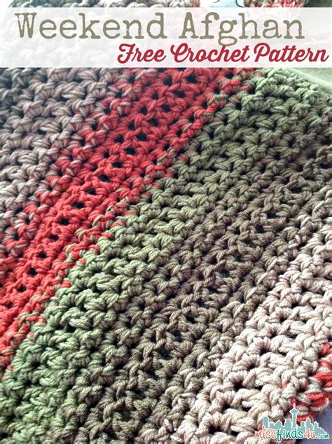 pattern fast  easy crochet throw  stripe options