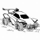 League Octane Fennec Dominus Xcolorings Adults Arena Psyonix Vehicular sketch template