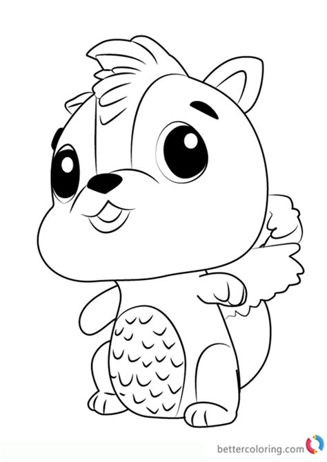 skunkle  hatchimals coloring pages  printable coloring pages