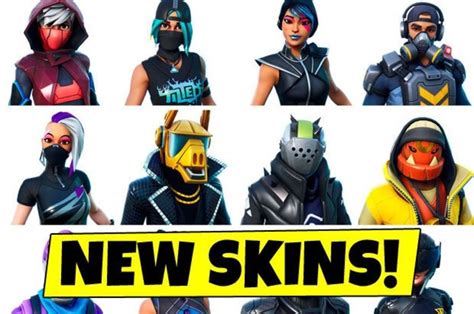 fortnite skins leaked in season 10 update new skins