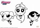 Powerpuff Coloring Girls Pages Power Puff Printable Book Super Cartoon Drawing Anime Paper Kids sketch template
