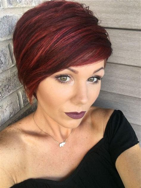 20 Inspirations Short Hairstyles With Red Highlights