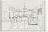 Perspective Kitchen Drawing Paintingvalley Sketch sketch template