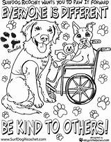 Coloring Pages Kindness Bullying Anti Acts Respect Printable Kind Colouring Sheets Color Dog Kids Random Special Print Needs Ricochet Adults sketch template