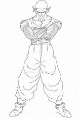 Piccolo Lineart Moxie2d sketch template