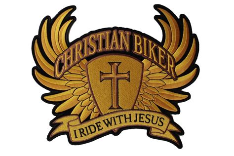 christian biker  ride  jesus large  patch christian patches