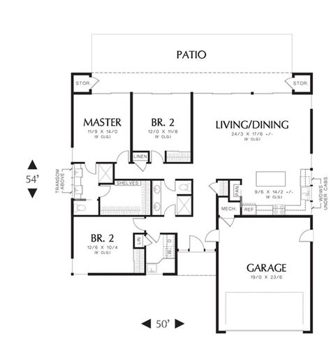 small house plans  attached garages images  pinterest small home plans small
