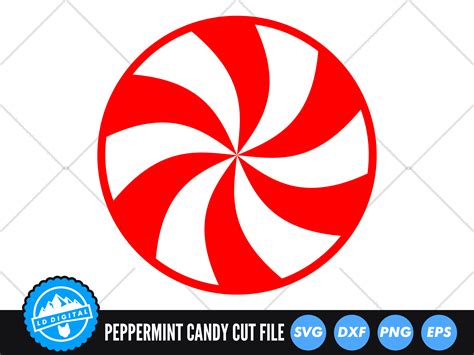 peppermint candy svg holiday candy cut file peppermint swirl svg
