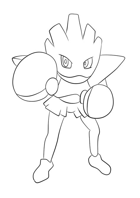 hitmonchan  pokemon generation   pokemon coloring