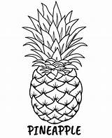 Pineapple Coloring Fruit Printable Fruits Topcoloringpages Sheet sketch template