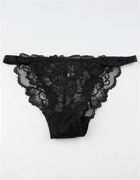 full tilt lace cheeky black panties black tillys