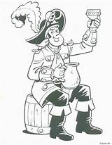 Piraat Piet Uitprinten sketch template