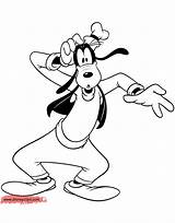Goofy Coloring Pages Disney Face Book Confused Drawing Getdrawings sketch template