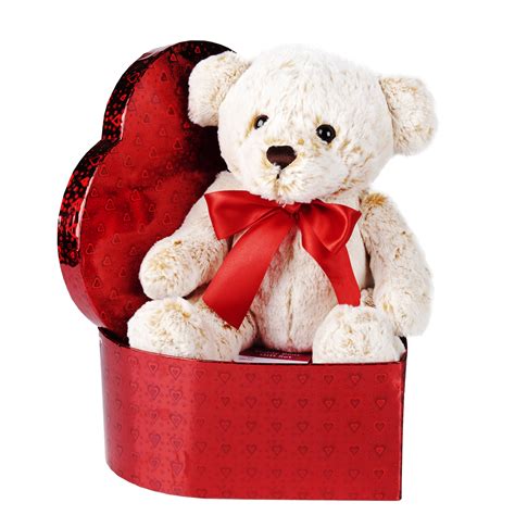 valentines day blond teddy bear gift set walmartcom