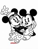 Mickey Classic Minnie Coloring Pages Friends Disneyclips Dancing Funstuff sketch template