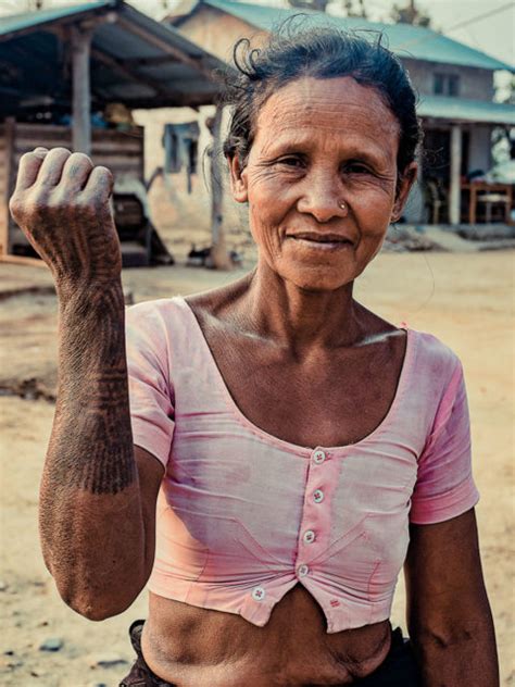 the last of the tattooed women of the tharu tribe documented in