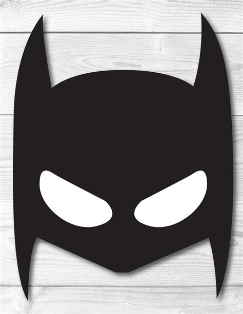 batman diy face mask instant  paper printable etsy