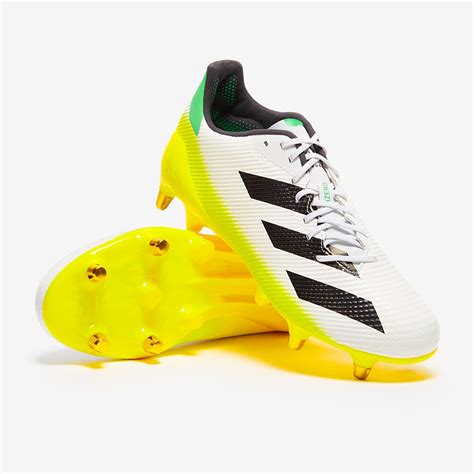 adidas adizero rs sg whitecore blackbeam yellow mens boots prodirect rugby