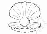 Pearl Shell Clipart Drawing Kid Coloring Paintingvalley Reddit Email Twitter Coloringpage Eu sketch template