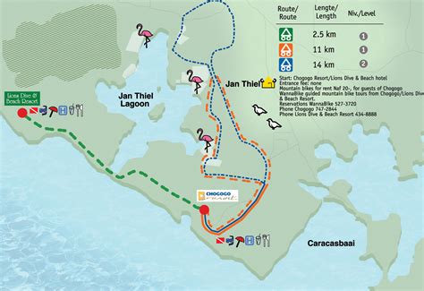 jan thiel lagoon mountain biking trail map curacao mappery