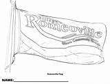 Romeoville Coloring Flag Sheets Kid Print Click sketch template