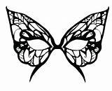 Mask Template Butterfly Masquerade Printable Templates Face Masks Coloring Superhero Drawing Animal Print Pages Painting Cliparts Designs Deviantart Google Coloringhome sketch template