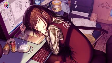 Anime Girl Sleeping 4k 240 Wallpaper
