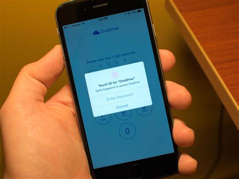 Microsoft Onedrive Adds Touch Id Iphone 6 And 6 Plus Support Imore