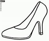 Zapato Kleurplaat Schoenen Schoen Hoge Elegante Scarpa Tekening Hak Dibujos Met Colorare Disegni Sapato Hakken Resultado Vrouwen Kleurplaten Vrouw Tacco sketch template