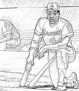 Robinson Jackie Coloring Pages Aaron Hank Kids Printable Getcolorings Baseball Colo Colouring Family sketch template