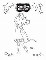Coloring Angelina Pages Ballerina sketch template
