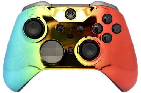 rainbow chrome xbox  elite series  controller