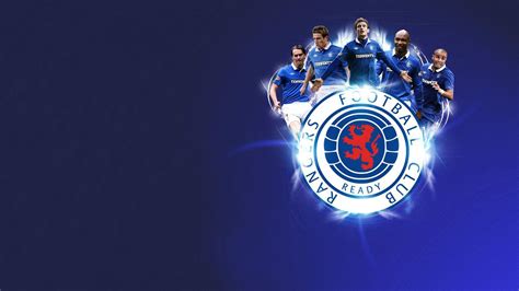 rangers fc logo  players  blue background hd rangers fc wallpapers hd wallpapers id