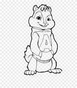 Coloring Chipmunks Alvin Chipmunk Eleanor Clipart Printable Drawings Pngkey Webstockreview Cool sketch template