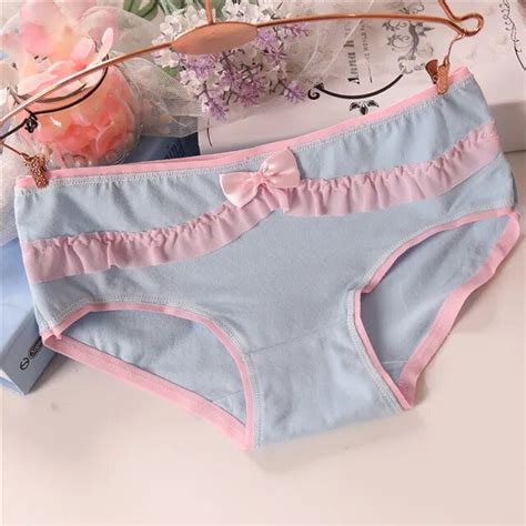 new teen panties for girls short briefs low waist cotton solid color