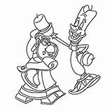 Beast Beauty Coloring Pages Lumiere Cogsworth Characters Printable Top Belle Online Toddler Wonderful Articles Getdrawings Getcolorings sketch template
