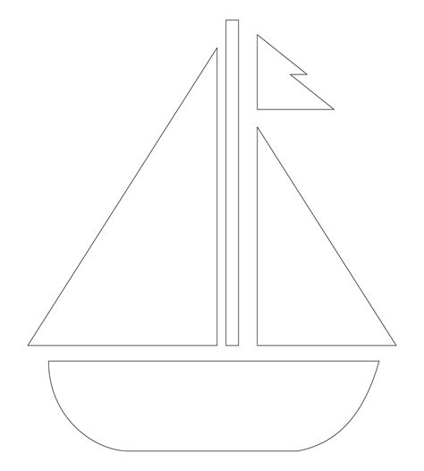 printable sailboat template printable word searches