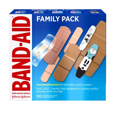 band aid brand adhesive bandage family variety pack assorted sizes  ct walmartcom