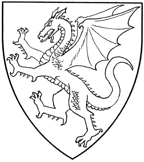 medieval shields medieval dragon  medieval  pinterest