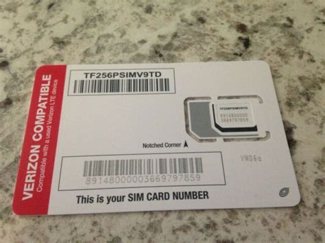 New Tracfone 3 In1 Sim Card For Compatible With A Used Verizon Lte