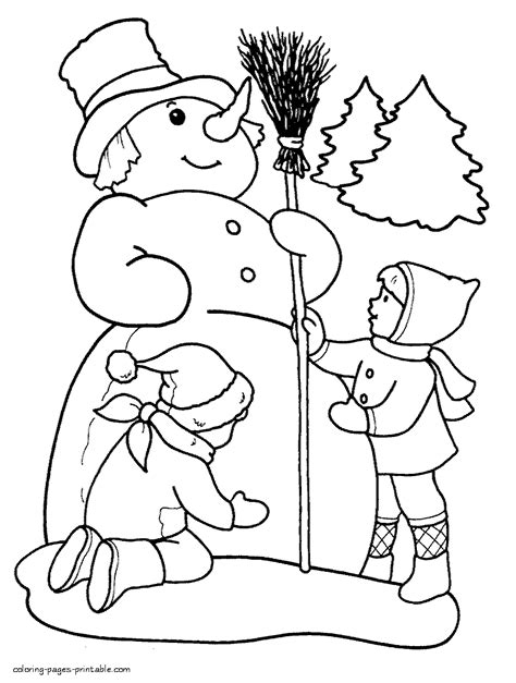 coloring pages  winter coloring pages printablecom