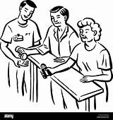 Physiotherapy Patients Session Having Stock Alamy Patient Drawing Fotosearch sketch template