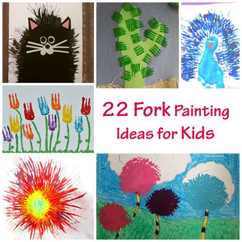 fork painting ideas  kids pelitabangsa ca