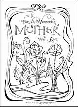 Mothers Color Coloring Drawing Pages Cards Card Zenspirations Mother Adult Colouring Happy Getdrawings Everyone Hi Print sketch template